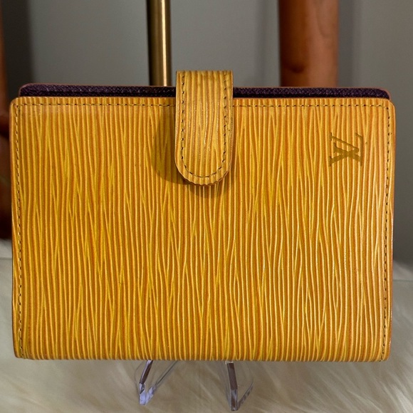 Authentic Louis Vuitton Yellow & Purple Epi Leather Organizer w/LV 2024 Insert - Picture 2 of 16